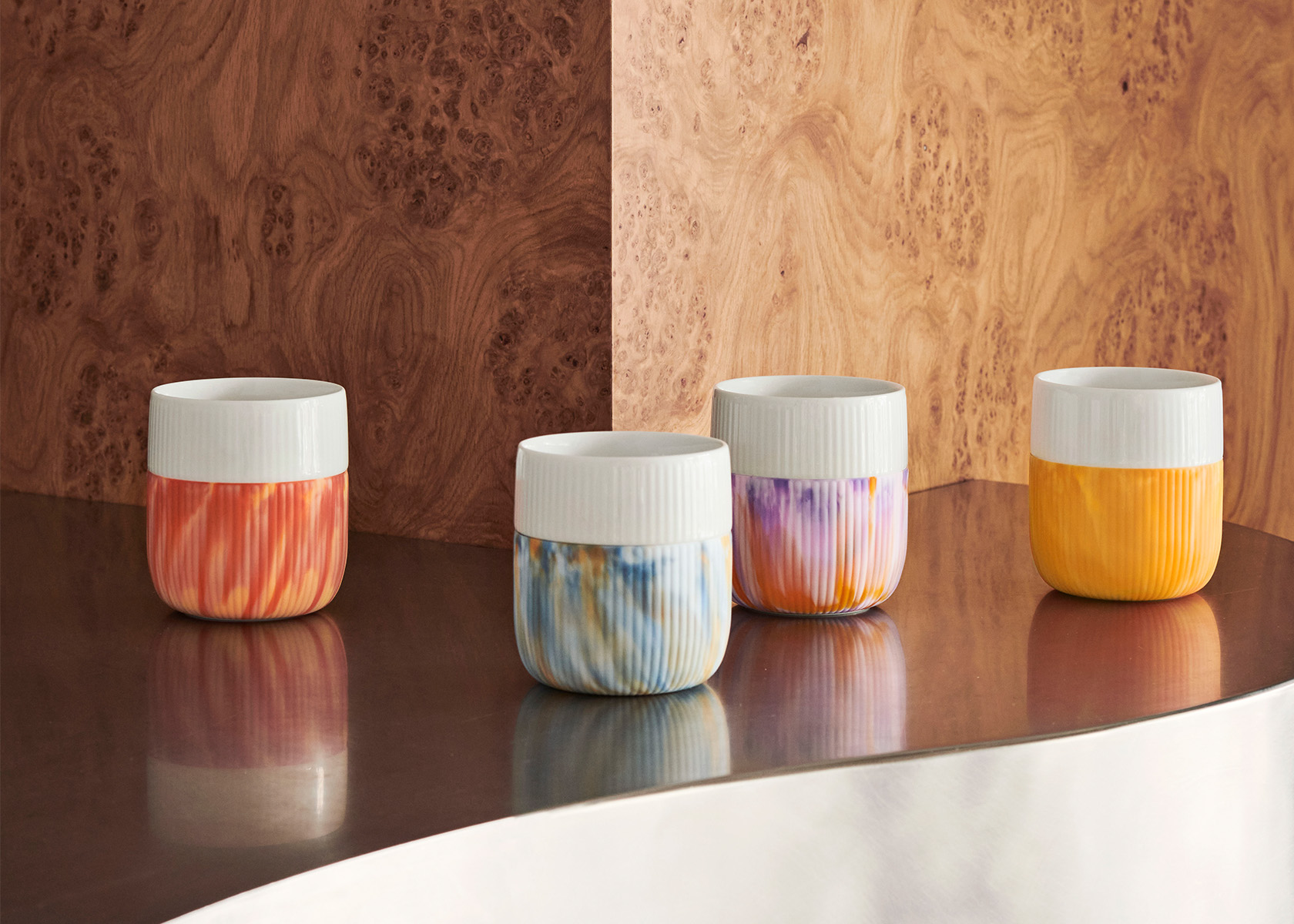 Riflet Contrast nyheder fra Royal Copenhagen med mamoreret effekt